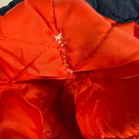 VTG 90s Starter Pro Line Chicago Bears Bomber Jacket Extra Large Blue Full Zip - Picture 6 of 16